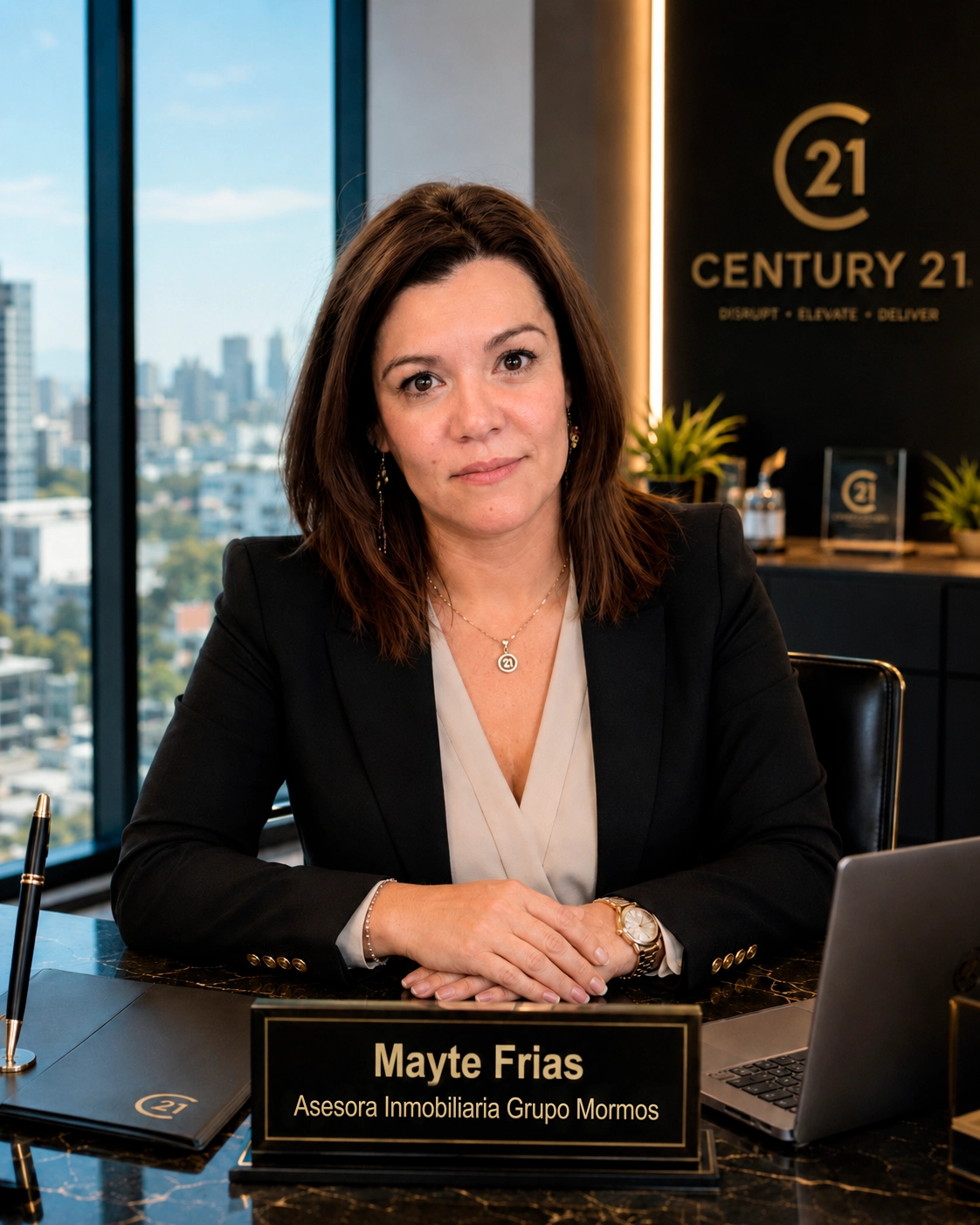 Mayte, asesora inmobiliaria en CDMX